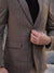 Brown Slim Fit Casual Coat (ORG-043)